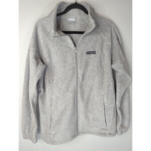 Columbia Women's Benton Springs Long Sleeve Fleece Full Zip Jacket Gray‎ Size 1X